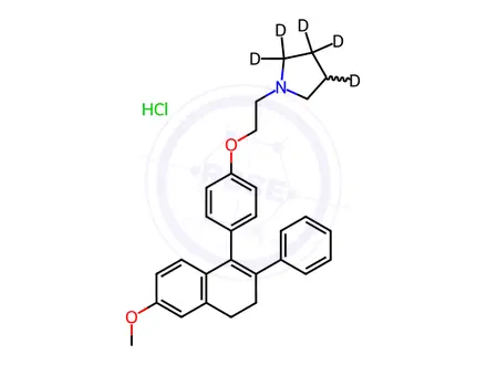 Chemical structure of Nafoxidine-d5 Hydrochloride