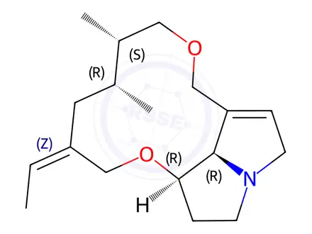 Chemical structure of Senecionan