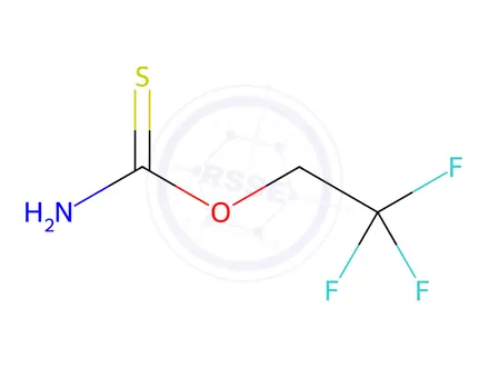 Chemical structure of (2,2,2-trifluoroethoxy)carbothioamide