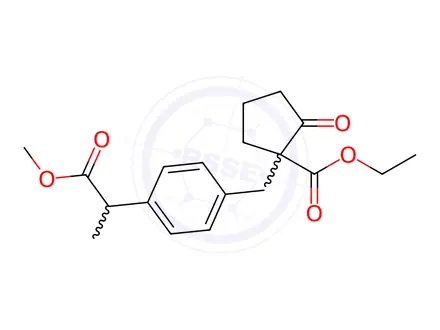 Chemical structure of Methyl Ethyl Hydroxy Loxoprofen
