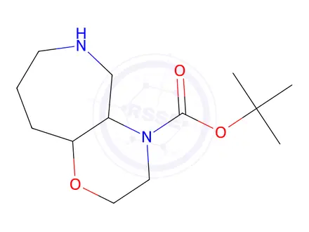 Chemical structure of Tert-butyl octahydro-[1,4]oxazino[3,2-c]azepine-4(4aH)-carboxylate