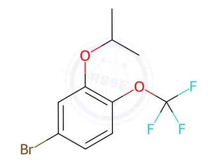 Chemical structure of Benzene, 4-bromo-2-(1-methylethoxy)-1-(trifluoromethoxy)-