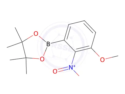 Chemical structure of 2-(3-Methoxy-2-nitrophenyl)-4,4,5,5-tetramethyl-1,3,2-dioxaborolane