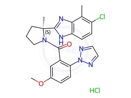 Chemical structure of Daridorexant hydrochloride