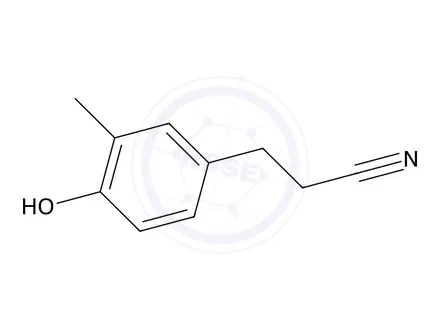 Chemical structure of 3-(4-Hydroxy-3-methyl-phenyl)propanenitrile