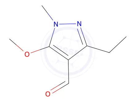 Chemical structure of 3-Ethyl-5-methoxy-1-methyl-1h-pyrazole-4-carbaldehyde