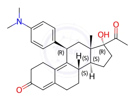 Chemical structure of Ulipristal