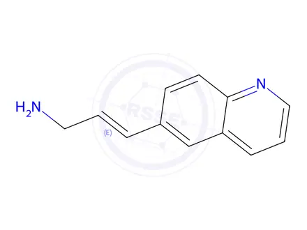 Chemical structure of 3-(Quinolin-6-yl)prop-2-en-1-amine