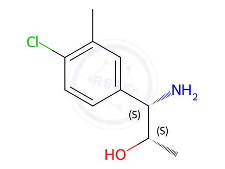 Chemical structure of (1S,2S)-1-AMINO-1-(4-CHLORO-3-METHYLPHENYL)PROPAN-2-OL