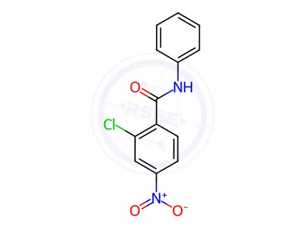 Chemical structure of 2-Chloro-4-Nitrobenzanilide