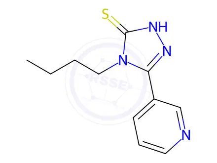 Chemical structure of 4-Butyl-5-(pyridin-3-yl)-4h-1,2,4-triazole-3-thiol