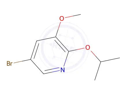 Chemical structure of 5-Bromo-2-isopropoxy-3-methoxypyridine