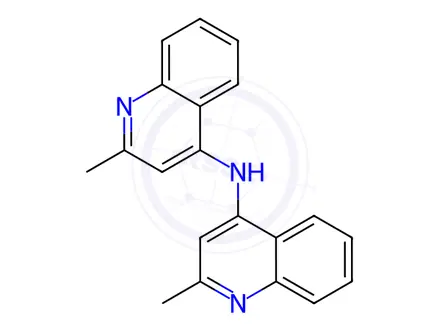 Chemical structure of bis(2-methylquinolin-4-yl)amine