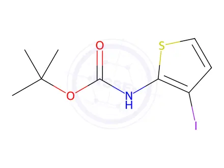 Chemical structure of tert-Butyl (3-iodothiophen-2-yl)carbamate
