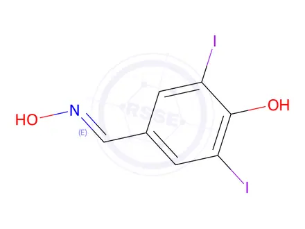 Chemical structure of 4-Hydroxy-3,5-diiodobenzaldehyde oxime