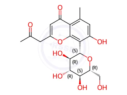 Chemical structure of Aloesin
