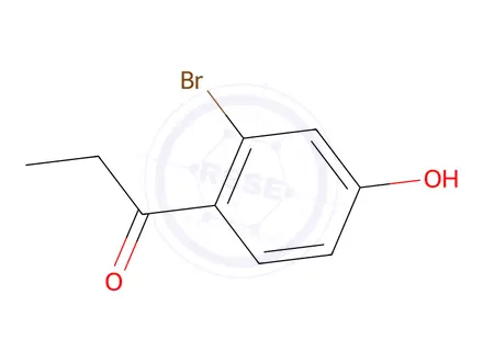 Chemical structure of 1-(2-Bromo-4-hydroxyphenyl)propan-1-one