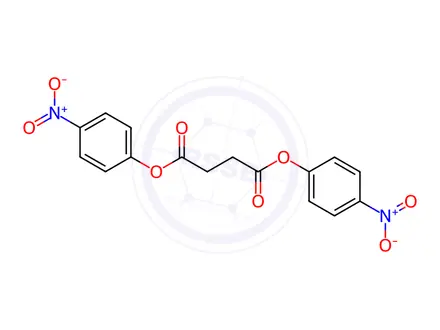Chemical structure of Bis-(4-nitrophenyl) Succinate