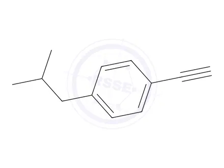 Chemical structure of 1-Ethynyl-4-isobutylbenzene