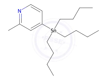 Chemical structure of 2-Methyl-4-(tributylstannyl)pyridine