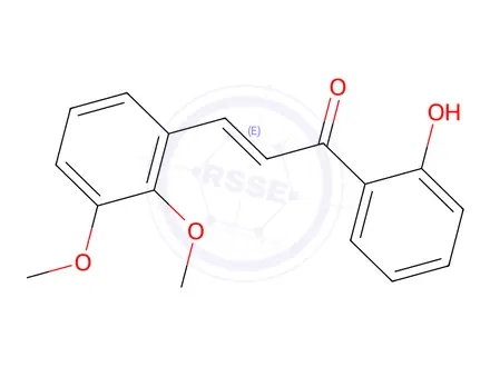 Chemical structure of 2,3-Dimethoxy-2′-hydroxychalcone