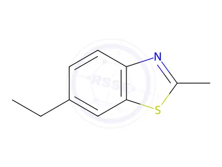 Chemical structure of Benzothiazole, 6-ethyl-2-methyl-(8CI)