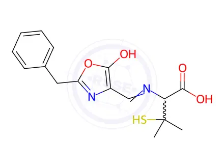 Chemical structure of Benzylpenicillin CP Impurity I, Penicillin CP Impurity I