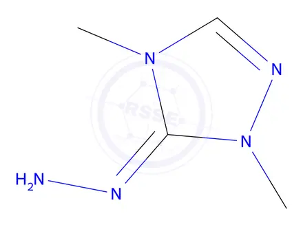 Chemical structure of 5-Hydrazono-1,4-dimethyl-4,5-dihydro-1H-1,2,4-triazole