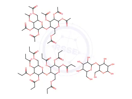 Chemical structure of Cellulose Acetate Propionate