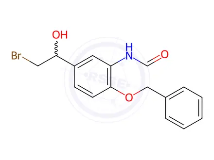 Chemical structure of N-(2-(Benzyloxy)-5-(2-bromo-1-hydroxyethyl)phenyl)formamide