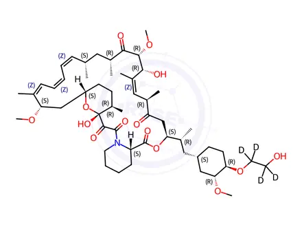 Chemical structure of Everolimus-d4