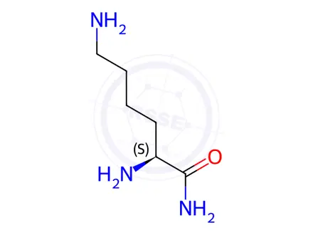 Chemical structure of Arginine Impurity 76 (L-Lysinamide)