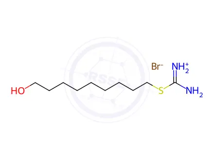 Chemical structure of Carbamimidothioic Acid 9-Hydroxynonyl Ester Bromide