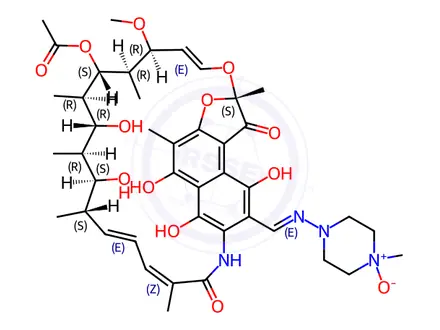 Chemical structure of Rifaximin Imine-N-Oxide