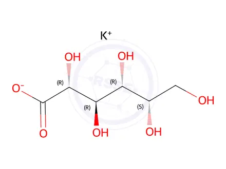 Chemical structure of L-talonic acid, potassium salt