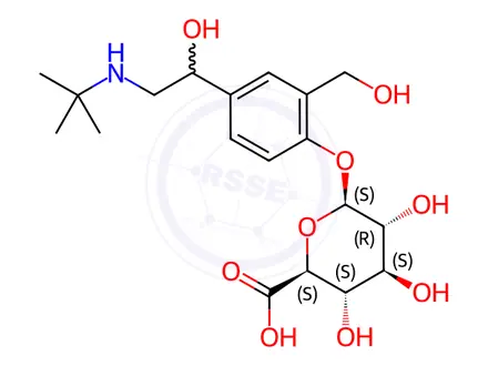 Chemical structure of Salbutamol Glucuronide