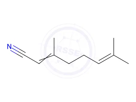 Chemical structure of Geranyl nitrile