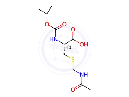 Chemical structure of Boc-Cys(Acm)-OH