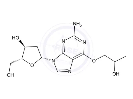 Chemical structure of O6-(2-Hydroxypropyl)-2-deoxyguanosine