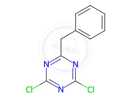 Chemical structure of 2-Benzyl-4,6-dichloro-1,3,5-triazine