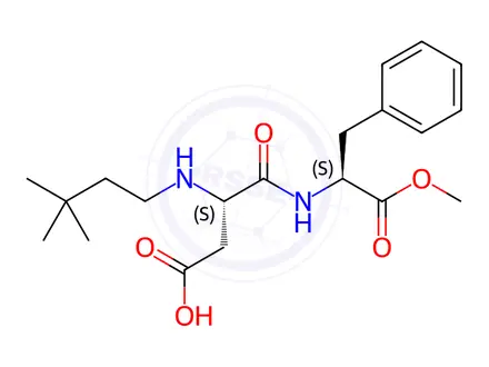 Chemical structure of Neotame in water
