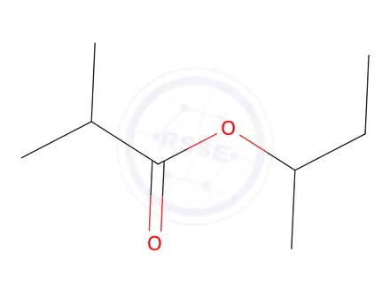 Chemical structure of 1-methylpropyl isobutyrate