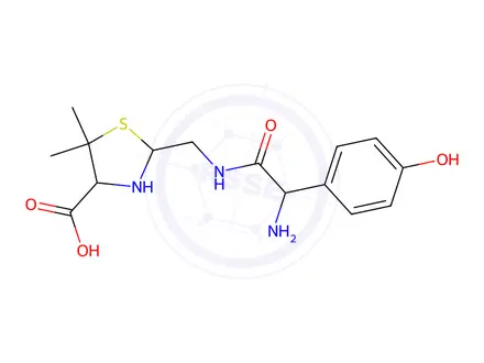 Chemical structure of Amoxicillin Related Compound E