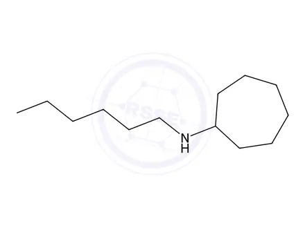 Chemical structure of n-Hexylcycloheptanamine