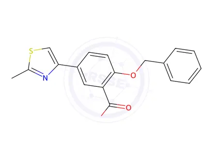 Chemical structure of 2-(Benzyloxy)-5-(2-methylthiazol-4-yl)benzoic acid