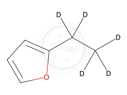 Chemical structure of 2-Ethylfuran-D5