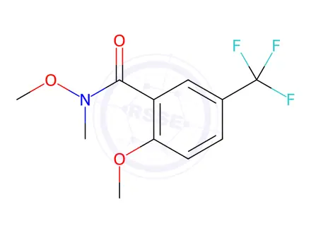 Chemical structure of Benzamide, N,2-dimethoxy-N-methyl-5-(trifluoromethyl)-