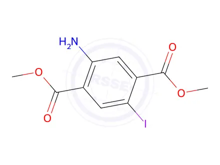 Chemical structure of Dimethyl 2-amino-5-iodoterephthalate