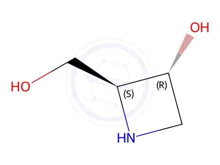 Chemical structure of (2S,3R)-2-(hydroxymethyl)azetidin-3-ol