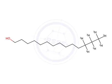 Chemical structure of n-Tetradecyl-12,12,13,13,14,14,14-d7 Alcohol